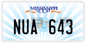NUA643  license plate in MS