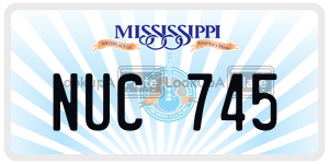 NUC745  license plate in MS