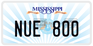 NUE800  license plate in MS