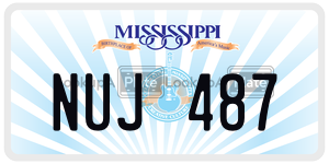 NUJ487  license plate in MS