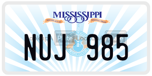 NUJ985  license plate in MS