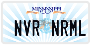 NVRNRML  license plate in MS