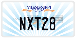 NXT28  license plate in MS