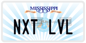 NXTLVL  license plate in MS