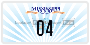 O4  license plate in MS