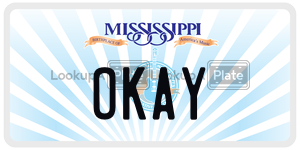 OKAY  license plate in MS