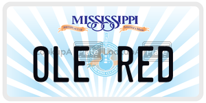 OLERED  license plate in MS