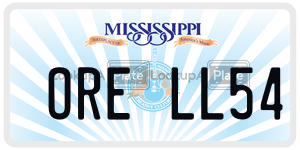 ORELL54  license plate in MS