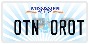 OTNOROT  license plate in MS