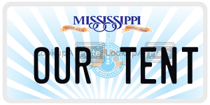 OURTENT  license plate in MS