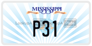 P31  license plate in MS