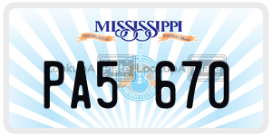 PA5670 license plate in Mississippi