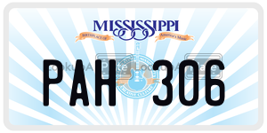PAH306  license plate in MS