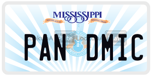 PANDMIC license plate in Mississippi