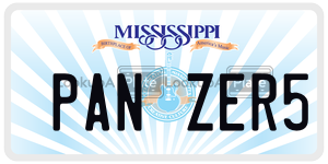 PANZER5  license plate in MS