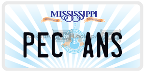 PECANS  license plate in MS