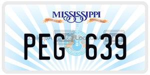 PEG639  license plate in MS
