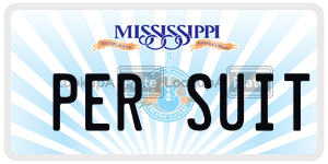 PERSUIT  license plate in MS