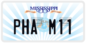 PHAM11  license plate in MS