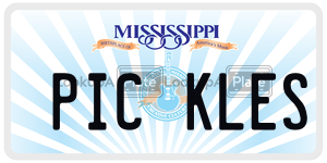 PICKLES  license plate in MS