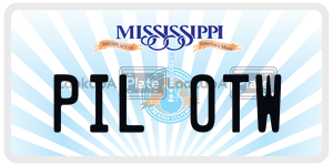PILOTW  license plate in MS