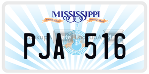 PJA516  license plate in MS