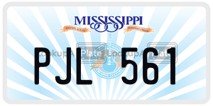 PJL561  license plate in MS