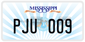 PJU009  license plate in MS