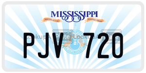 PJV720  license plate in MS