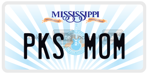 PKSMOM  license plate in MS