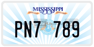 PN7789  license plate in MS
