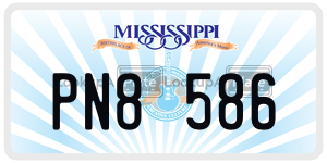 PN8586  license plate in MS