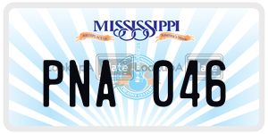 PNA046  license plate in MS