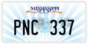 PNC337  license plate in MS