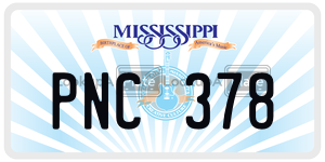 PNC378  license plate in MS