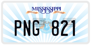 PNG821  license plate in MS