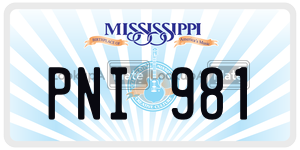 PNI981  license plate in MS