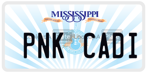 PNKCADI  license plate in MS