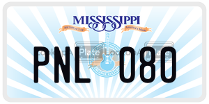 PNL080  license plate in MS