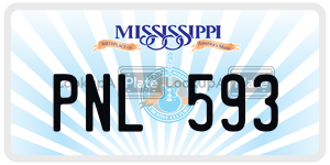 PNL593  license plate in MS