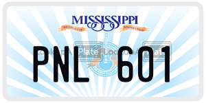 PNL601  license plate in MS