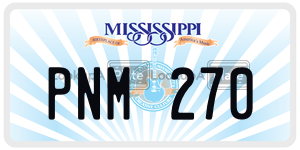 PNM270  license plate in MS