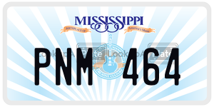 PNM464  license plate in MS