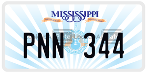 PNN344  license plate in MS