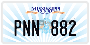 PNN882 license plate in Mississippi