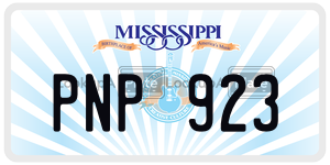 PNP923  license plate in MS