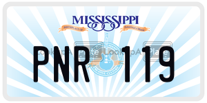 PNR119  license plate in MS
