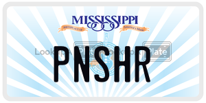 PNSHR  license plate in MS