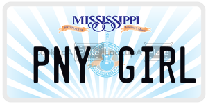 PNYGIRL  license plate in MS