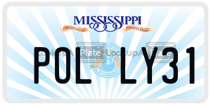 POLLY31  license plate in MS